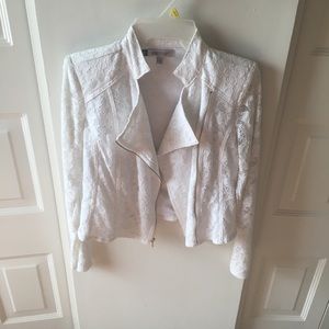 Jennifer Lopez Jackets & Coats - Jennifer Lopez White Lace Jacket! Jennifer Lopez Jackets & Coats - Jennifer Lopez White Lace Jacket!